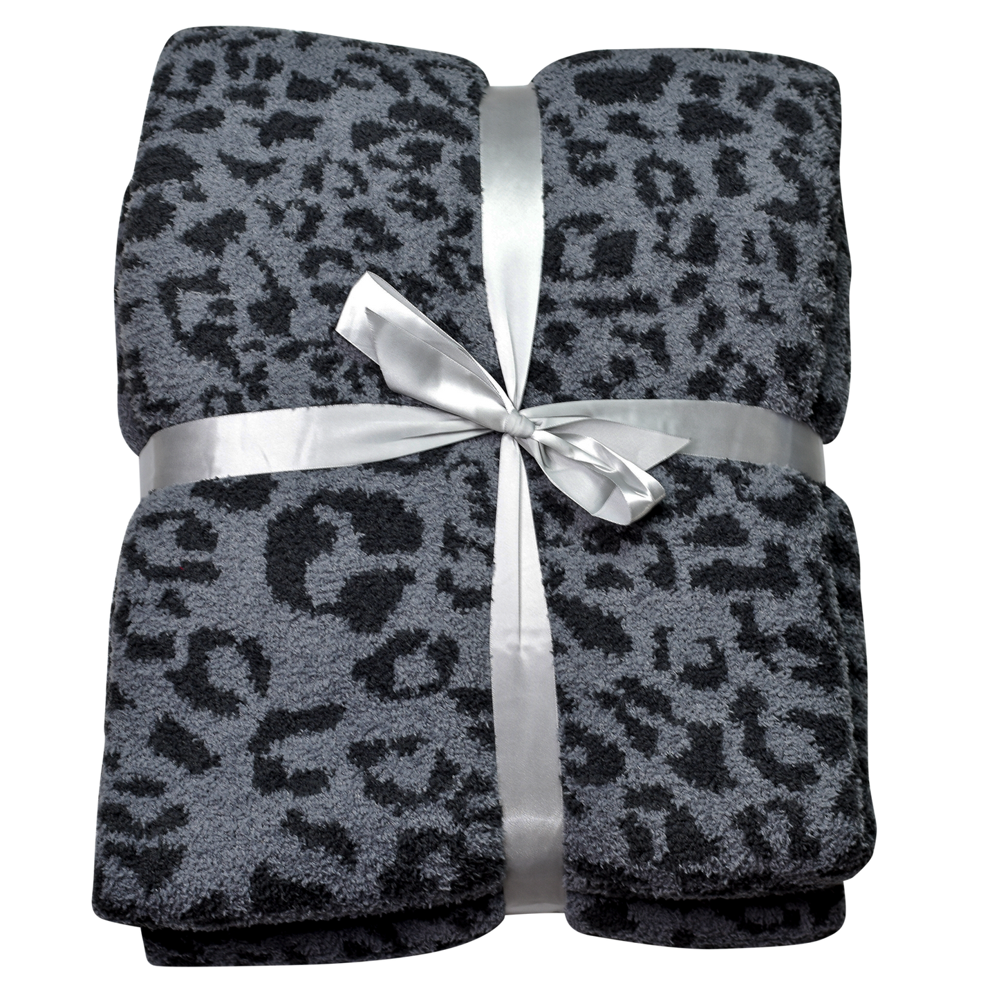 Black & Gray Leopard Blanket