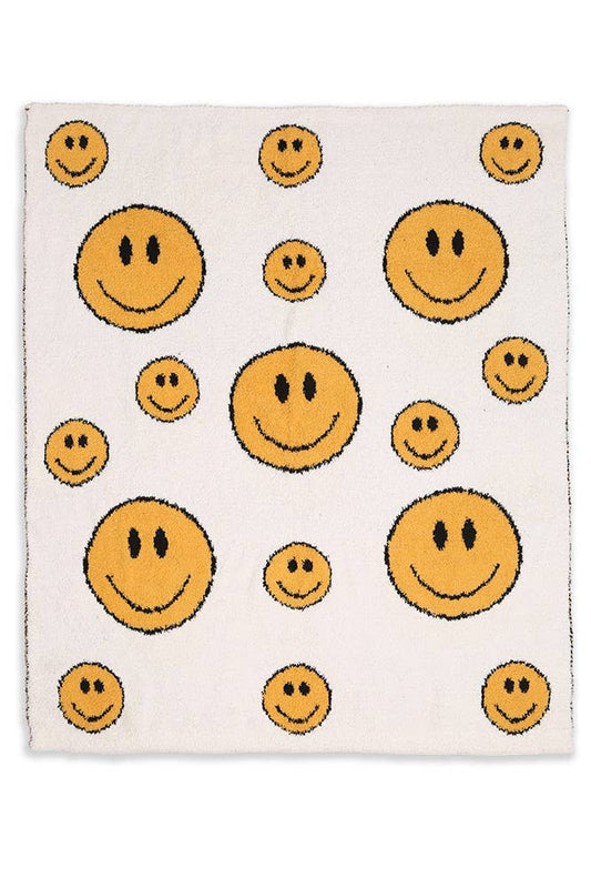 Baby Happy Face Throw Blanket