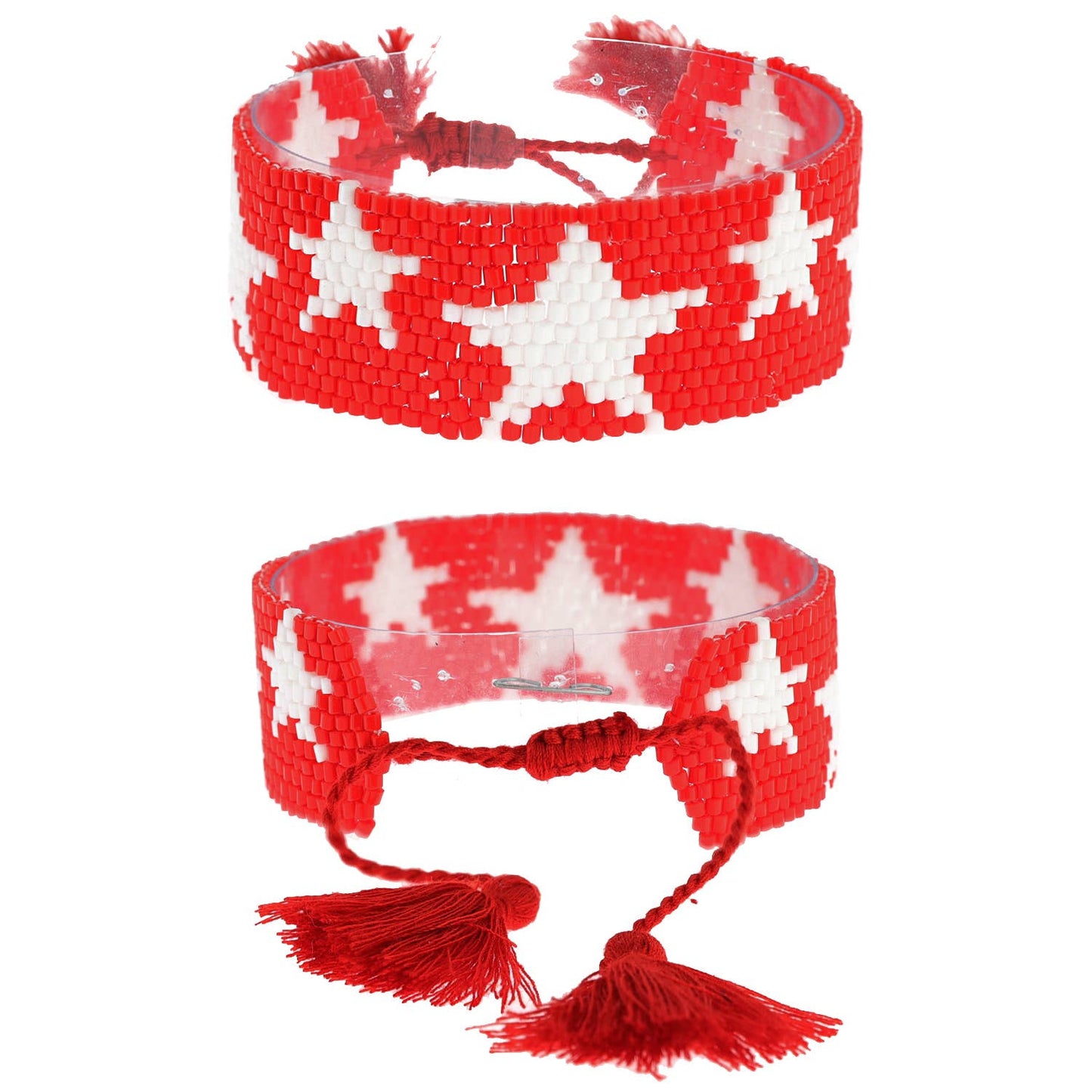 Tassel Star Pattern Beaded Bracelet