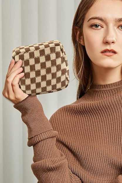 Mini Checkered Zipper