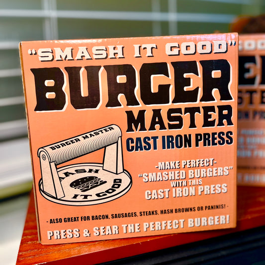 "Burger Master" Cast Iron Grill Press
