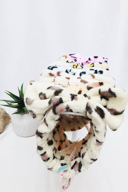 Leopard Print Shower Headwrap