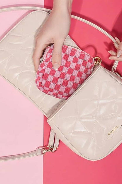 Mini Checkered Zipper
